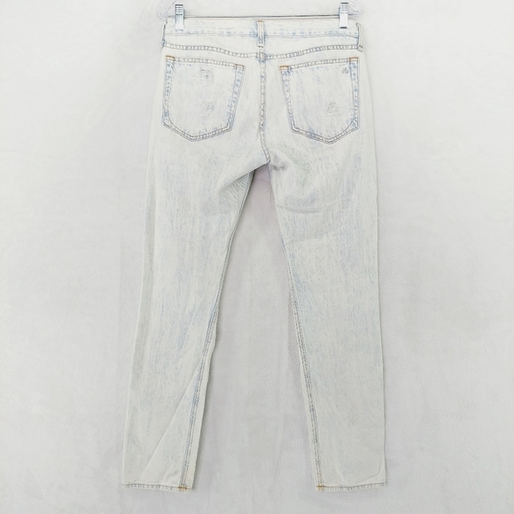 rag & bone Rebel Bleach Distressed Classic Boyfriend Jeans P3631 - Picture 6 of 10